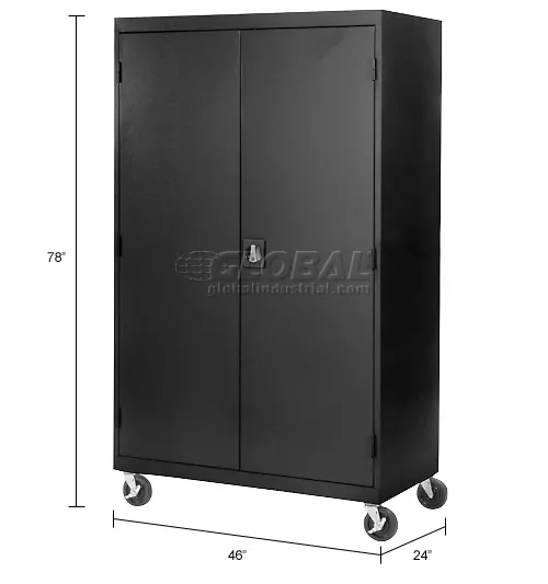 Sandusky® Heavy Duty Mobile Storage Cabinet, 22 Gauge, 46