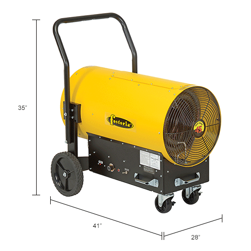 TPI Fostoria Portable Salamander Heater W/ Adjustable Thermostat, 480V