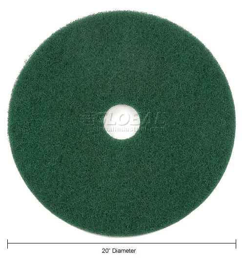 Global Industrial™ 20 Scrubbing Pad, Green, 5 Per Case