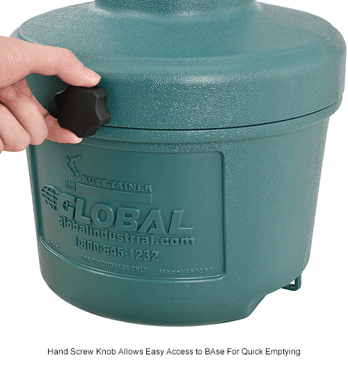 Global® Green Outdoor Ashtray - 1-1/2 Gallon
																			
