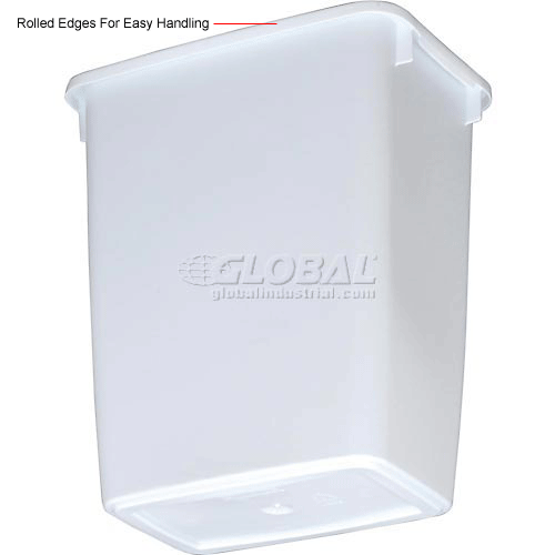 Rubbermaid® Wastebasket 36 Quart, White 261591WH