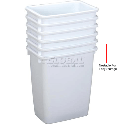 Rubbermaid® Wastebasket 36 Quart, White