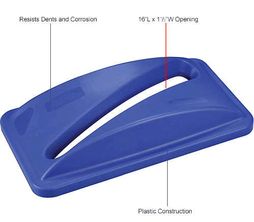 Global™ Paper Recycling Lid - Blue
																			