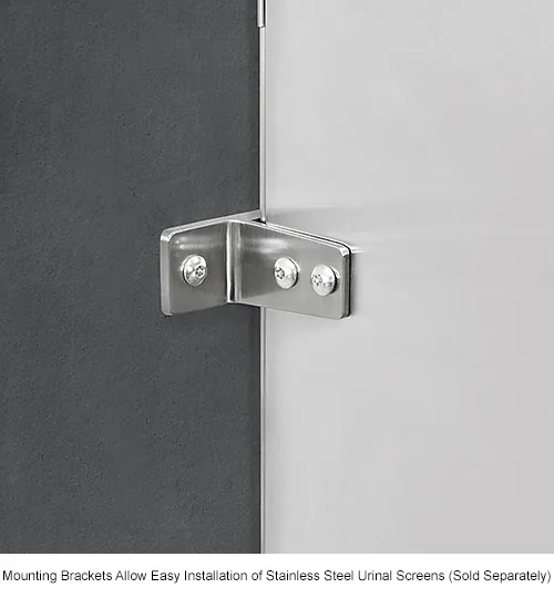 VANILLA ディスプレイ Global Industrial™ Urinal Screen Bracket Kit with Hardware