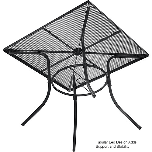 Interion&#174; 36" Square Steel Mesh Outdoor Café Table