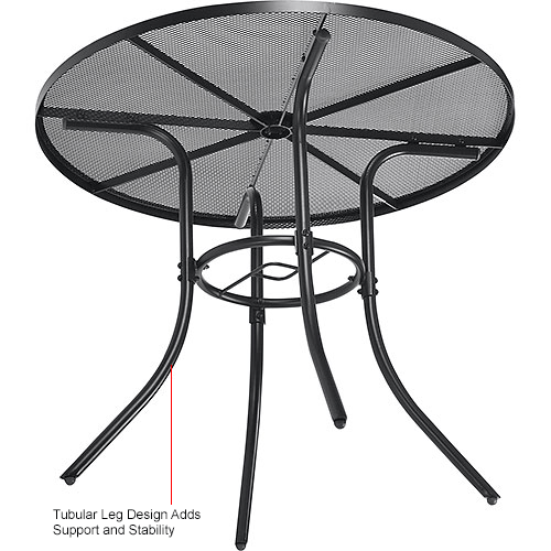Interion&#174; 36" Round Steel Mesh Outdoor Café Table