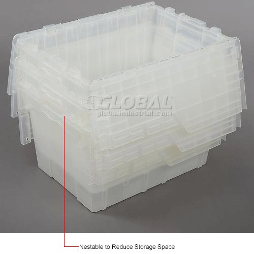 ORBIS Flipak&#174; Attached Lid Container FP182 - 21-7/8 x 15-1/4 x 12-7/8, Clear
