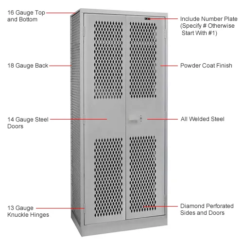 Hallowell® TA 50 Military Gear Storage Locker, 42