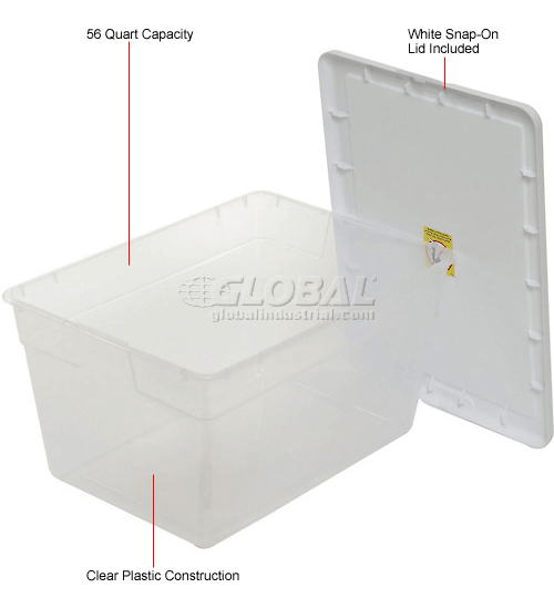 Clear Storage Tote With Lid