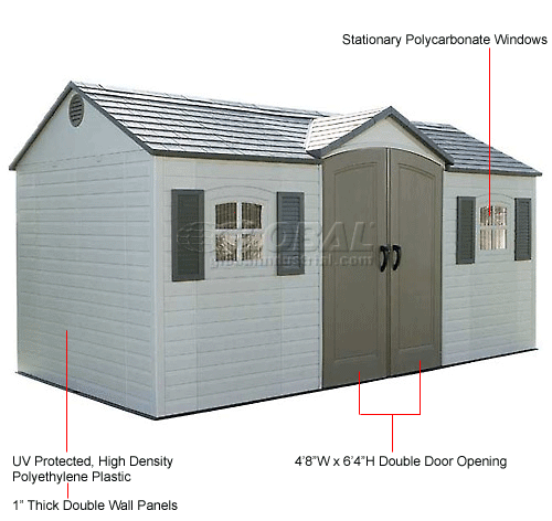 Buildings &amp; Storage Sheds Sheds-Plastic Lifetime 