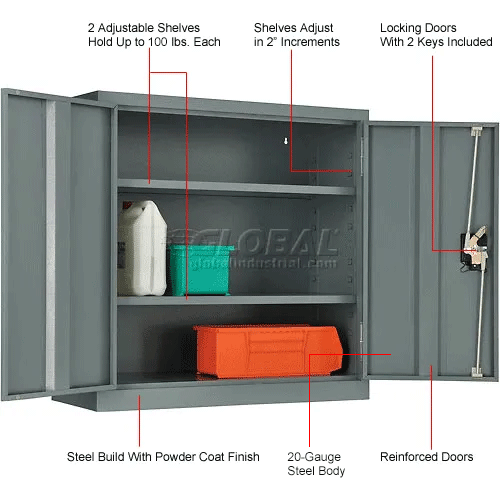 Global Industrial™ Wall Storage Assembled 30"W x 12"D x 30"H