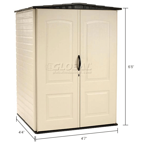Rubbermaid Medium Storage Shed FG5L2000SDONX, 4'4"W X 4'D X 6'H