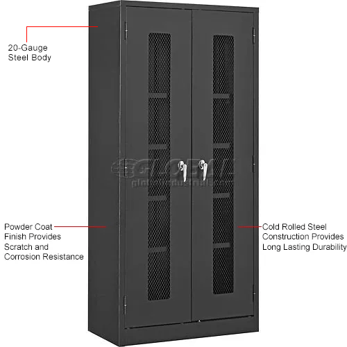 Global Industrial™ Storage With Expanded Metal Door Unassembled