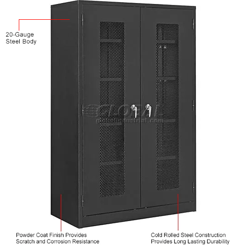 Global Industrial™ Storage With Expanded Metal Door Unassembled