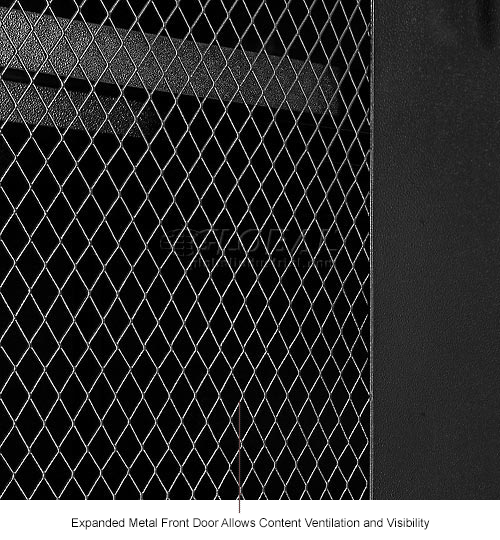 Global Industrial™ Storage With Expanded Metal Door Assembled