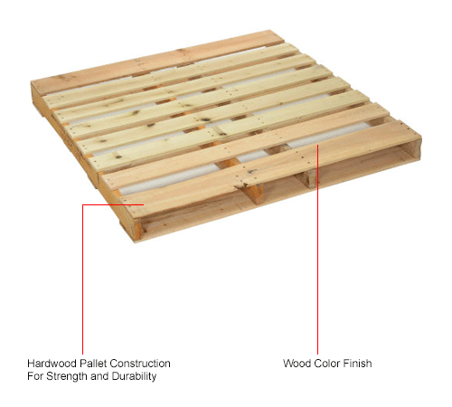 LMH Detail Part WOODEN PALLETS Wood Stringer Pallet 48" x 52" S-Scale 20 Piece 