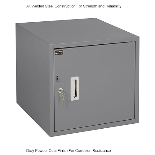 16"H Workbench Storage Cabinet - Gray