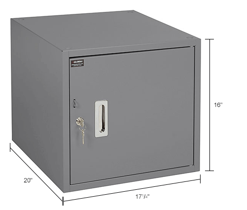 16"H Workbench Storage Cabinet - Gray