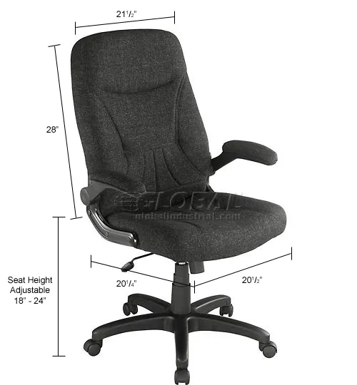 Interion Executive Office Chair With High Back Fixed Arms