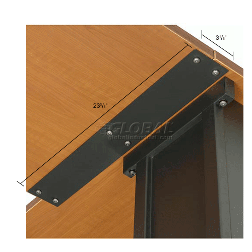 Interion® Table Top Connector Bracket, 235/8"L x 31/8"W x 31/8"D