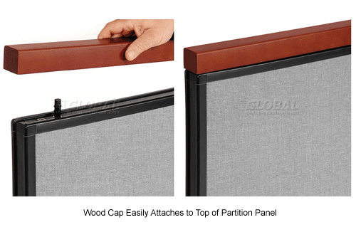 Deluxe Freestanding 2-Panel Corner Room Divider, 36-1/4"W x 43-1/2"H Panels, Gray
