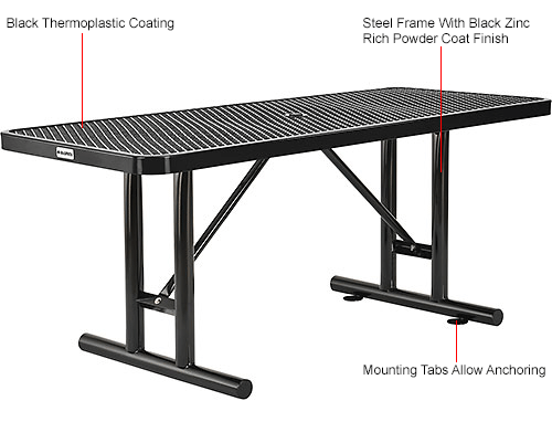 expanded metal table