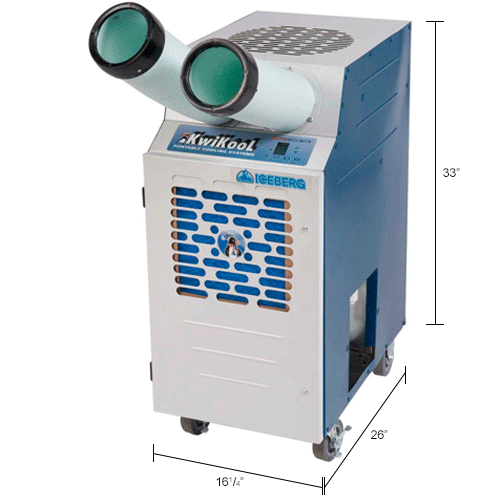 Kwikool® Portable Air Conditioner, 1.1 Ton, 115V, 13700 BTU
																			
