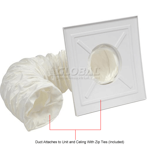 Ceiling Duct Kit 8'L x 12"W Tube Dia. for Global Industrial Portable AC's 292311