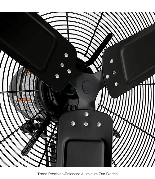 Global Industrial™ 24" Wall Mounted Misting Fan, Outdoor Rated, Oscillating, 7700 CFM, 3/10 HP