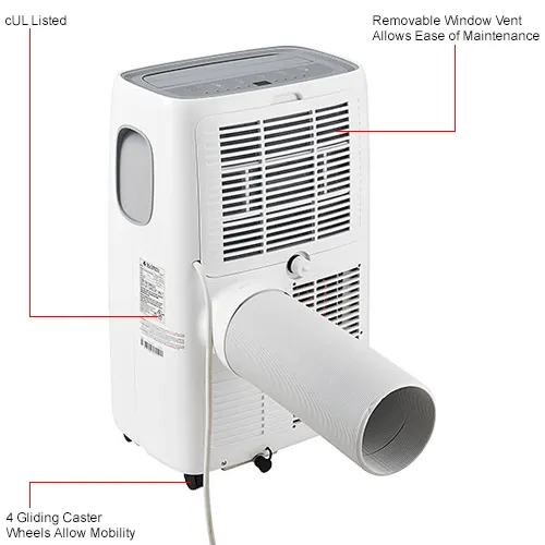 Global Industrial Portable Air Conditioner 12000 BTU 1250W 115V