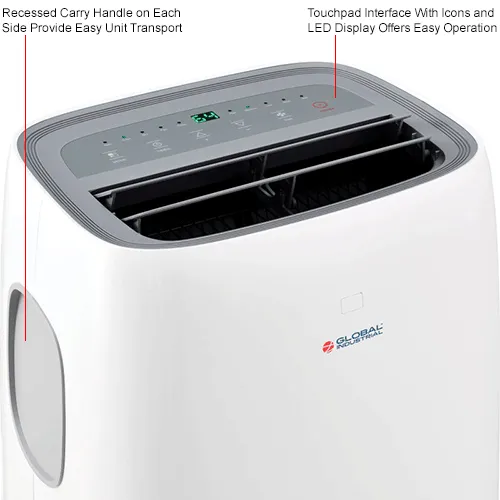 Global Industrial Portable Air Conditioner with Heat 14000 BTU