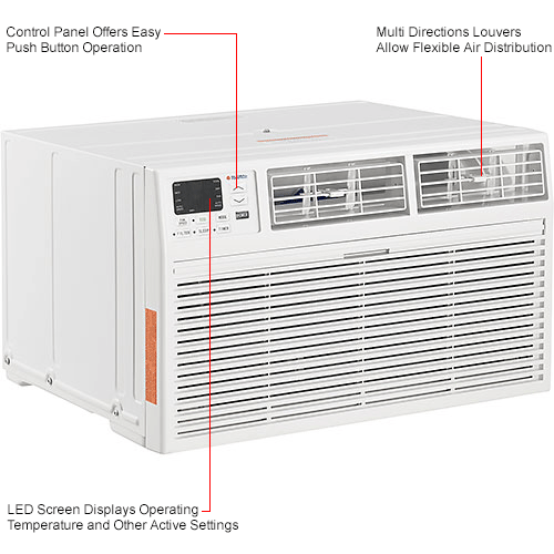 Global Industrial&#8482; Wall Air Conditioner - 10000 BTU - Cool Only - Wifi Enabled - 115V