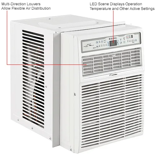 comfort aire vertical window ac 10000 btu with remote 115v