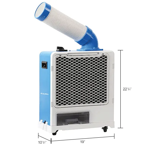  INTBUYING Mobile Industrial Air Conditioners Spot Cooler Air  Conditioner Workshop Post Cooling Mobile Air Conditioners Double Outlets  220V : Home & Kitchen