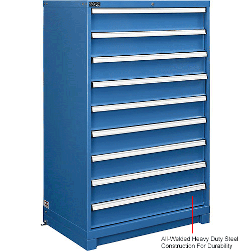 Global Industrial™ Modular Drawer 9 Drawers, w/Lock, 36"W x 24