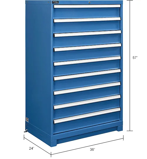 Global Industrial™ Modular Drawer Cabinet, 9 Drawers, w/Lock, 36