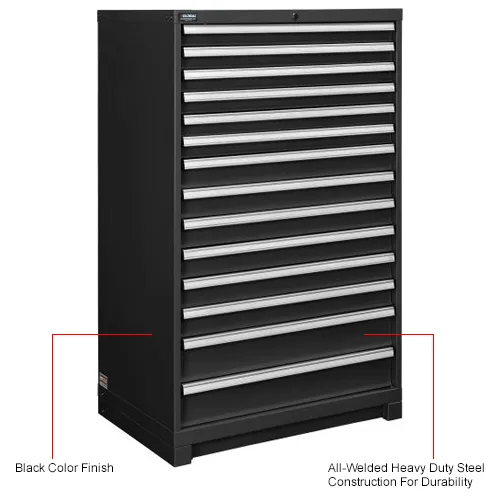 Drawer　美品 Global Industrial™ Modular Drawer Cabinet, 14 Drawers, w/ Lock, 36