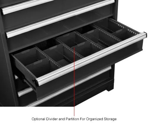 Global Industrial™ Modular Drawer Cabinet, 14 Drawers, w/ Lock, 36