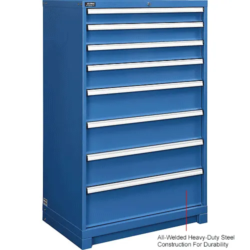 Global Industrial™ Modular Drawer Cabinet, 8 Drawers, w/Lock, 36
