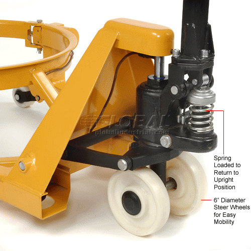 Global Industrial™ Portable Hydraulic Drum Lifting Jack 800 Lb. Capacity 300683