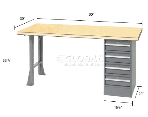 Pedestal Work Benches Premium Pedestal Workbenches 60 Quot W