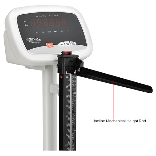Global Industrial™ Digital Physician Scale with Height Rod
																			