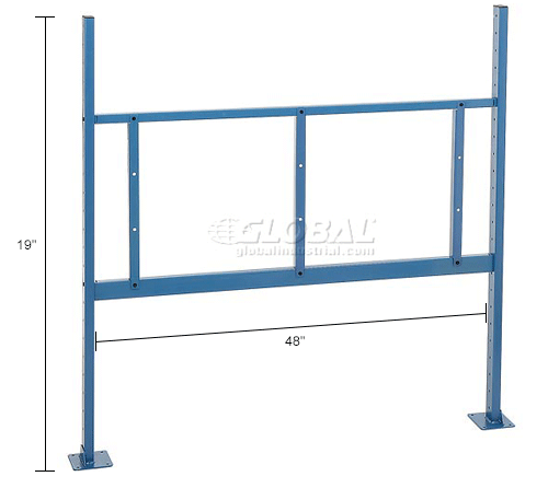 Mounting Kit with 36"W Pegboard for 48"W Workbench - Blue
