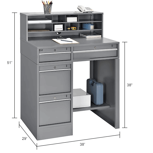 shop desk with drawers