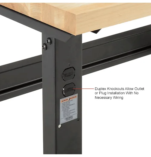Global Industrial™ Adjustable Height Workbench, 48 x 36 Global Industrial™ Adjustable Height Workbench, 48 x 36
