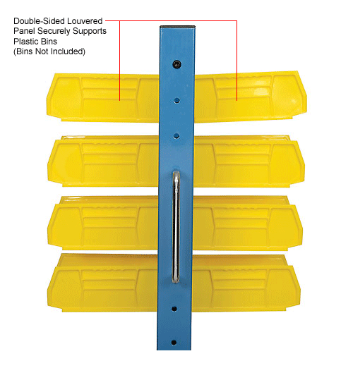 Global Industrial&#153; 60" W Louver/ Pegboard Panel Rack, Blue