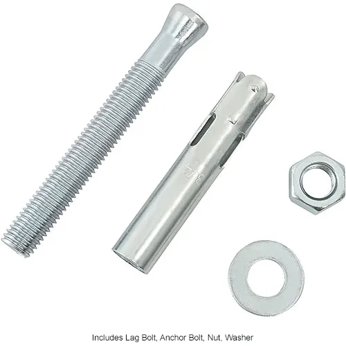 Global Industrial™ Set Of 4 Sleeve Anchors (3/4
