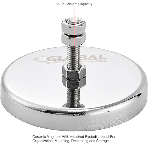 Global Industrial™ Ceramic Mount-It Magnet w/ Attached Screw