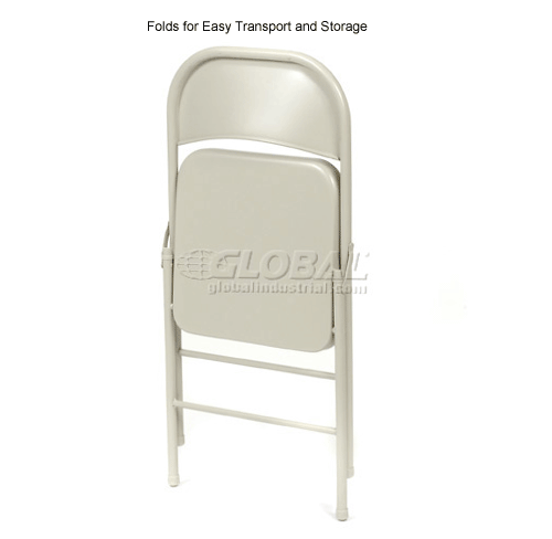 Steel Folding Chair - Beige