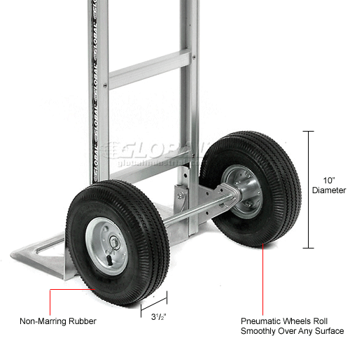 Global Industrial™ Universal 10" Pneumatic Hand Truck Wheel Kit
